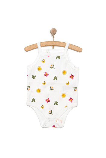 ebebek Hello Baby HelloBaby Çiçek Desenli İp Askılı Body