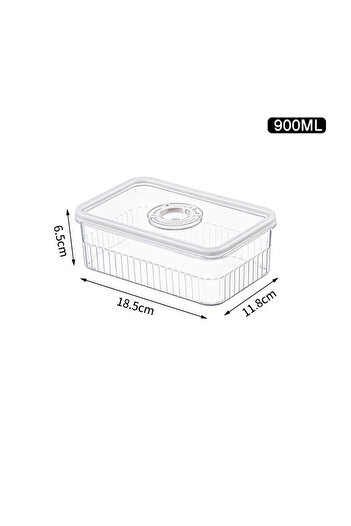 Choice 900ml Transparent Fridge Organizer Food Storage Containers Fresh Vegetable Fruit Baskets Refrigerato