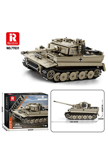 Choice With Box TIGER I 1138PCS Tiger I Tank Building Blocks World Of Tanks WWII Classic Heavy Tank Model M