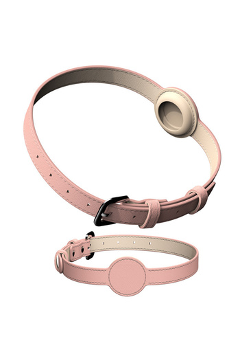 Choice S Within 5-10kg Pink For Apple Airtag Protective Tracker Waterproof Pet Dog Anti-lost Positioning Si
