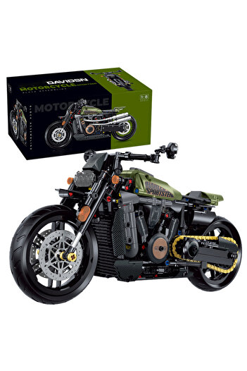 Choice 634pcs With box 1:8 MOC Building Blocks Motorbike Model City Racing Vehicle Technical Bricks Birthda
