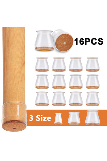 Choice 24 pcs M ( Fit 23-32mm ) 16/24 Pcs Round Chair Leg Protector Silicone, Chair Leg Pads, Furniture Leg