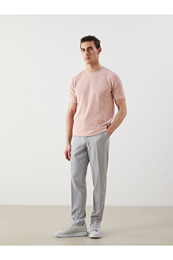 LC Waikiki Timeless Recommendations from Timeless Store |   Crew Neck Short Sleeve Men's Textured T-Shirt