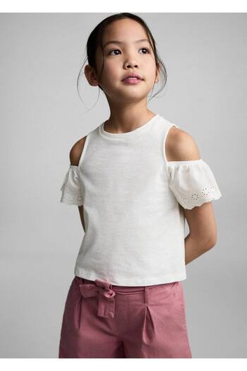 MANGO Kids Μπλουζάκι με κομμένα λεπτομέρειες
