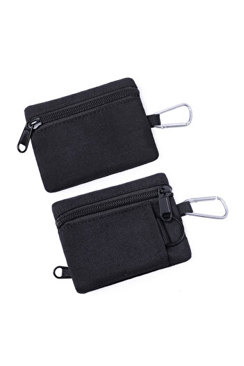 Choice black EDC Pouch Mini Wallet Key Card Carrier Holder Small Travel Waist Bag Camping Hiking Hunting Ac
