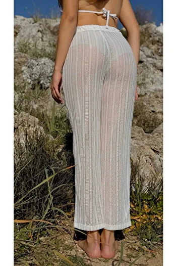 MY Wooft Costum de baie alb de vară pentru plajă și pantaloni de top bikini