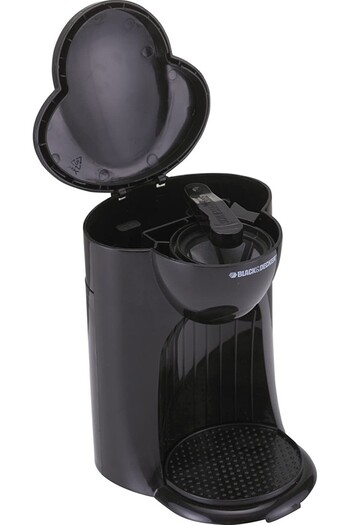 Black&Decker 330W Coffee Maker, One Cup Coffee Machine for Drip Coffee and Espresso with Coffee Mug, DCM25-B5