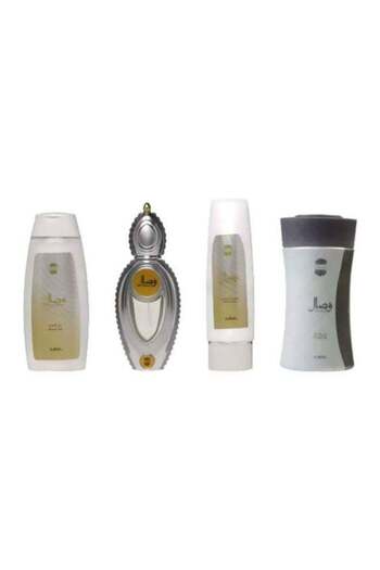 Ajmal طقم هدايا وصال EDP (50ml), Shower Gel (200ml), Body Lotion (100ml), Powder (200جرام