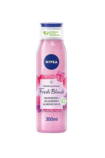 NIVEA Shower Gel Fresh Blends Raspberry 300ml (9384) --- NIVEA Shower Gel Fresh Blends Raspberry 300ml