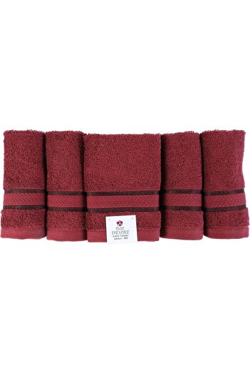 ORCHID DESIRE FACE TOWEL 30X30CM RED
