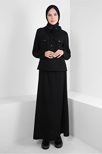 Alvina LACE-UP COLLARED SKIRT SUIT 44193