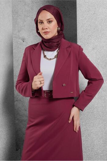 Alvina 45070 Model Belted Skirt Set