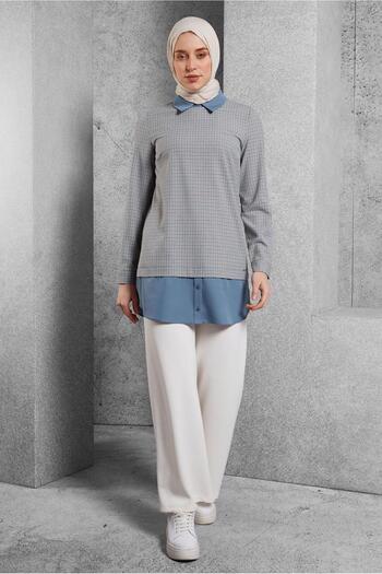 Alvina Shirt Collar Tunic 45222