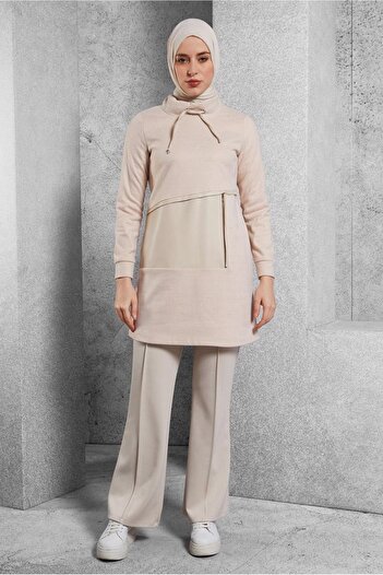 Alvina Lace-Up Neckline Tunic 45206