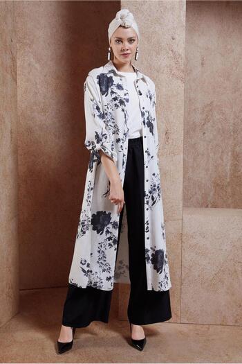 Alvina Linen Set 44773 - Patterned Trousers