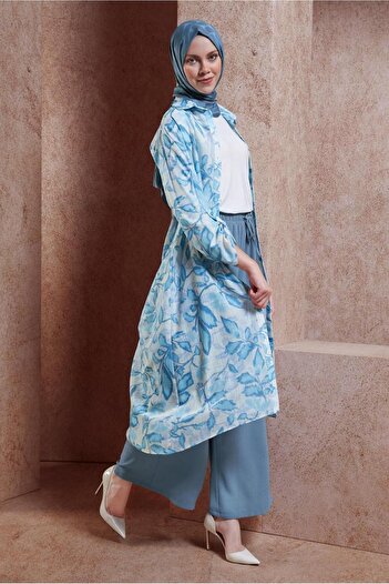 Alvina Linen Tunic 44769 - Patterned and Effect
