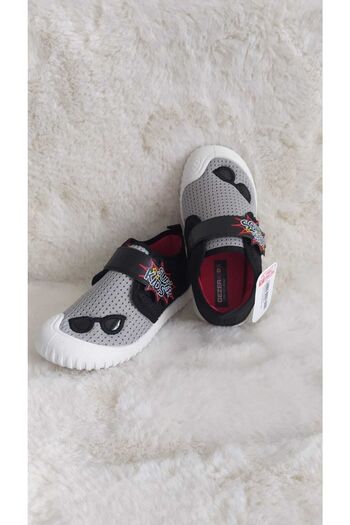 GEZER Children's Unisex Linen Non-Slip Base Slippers Home School Nursery Kindergarten Daily Use