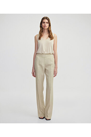 İpekyol Wide leg fit keten pantolon