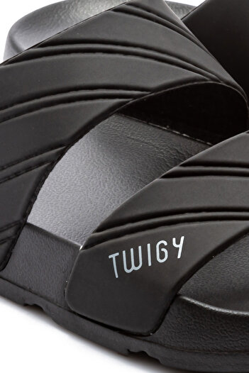 Twigy Мъжки чехли Kevin Striped, черни, 40/45