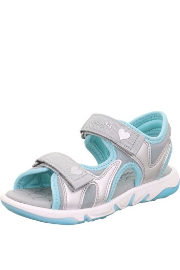 Superfit Pebbles Gray/Green Girls Sandals
