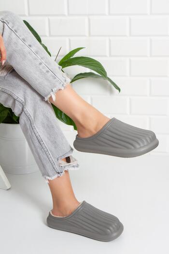 Moda Frato Modafrato Flora Indoor Woolen Unisex Παντόφλες House Χειμερινές Παντόφλες Αδιάβροχες