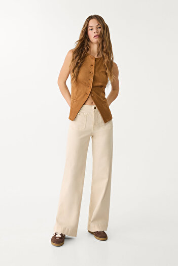 Stradivarius Linen blend culottes