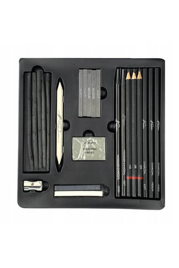 Nassau fine art 24-piece drawing and sketching set