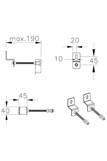 VitrA Extension pipe for floor-standing, wall-mounted and children's toilets