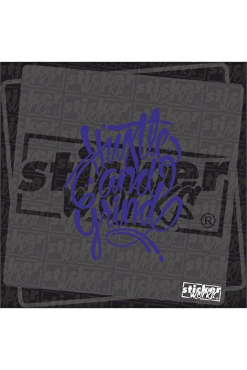 Sticker Works Autocolant Hustle Gang Grind