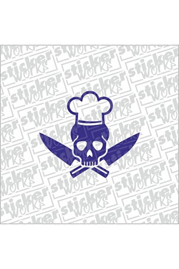 Sticker Works Abțibild cu stema și bandă de fosfor - Albastru