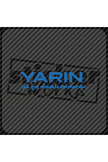 Sticker Works Mâine este destul de târziu Autocolant cu hologramă