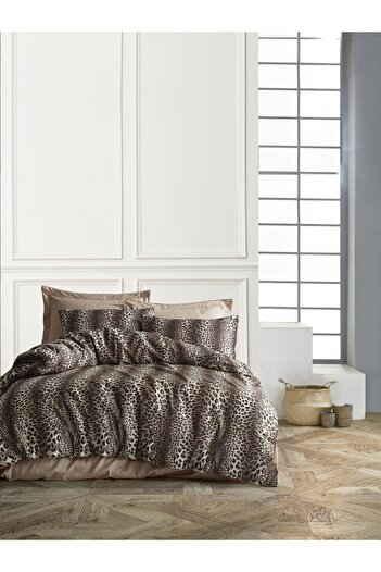 Faiend Cotton Double Duvet Cover Set with Fade-Resistant Anti-Fluffy Fitted Sheets