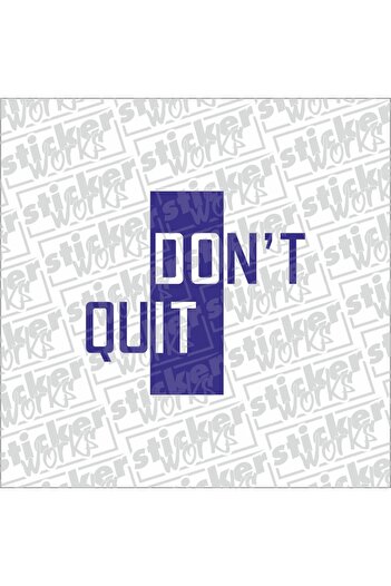 Sticker Works Nu te descurca autocolant