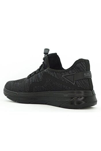 LETAO Simba  Siyah Erkek Bağsız Rahat Hafif Triko Sneaker Ayakkabı