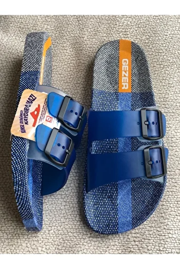 GEZER Non-Slip Sole Indoor Balcony Bathroom Garden Pool Beach Men's Slippers