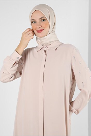 Alvina STONE PRINTED ASYMMETRIC CUT SHIRT TUNIC 43505
