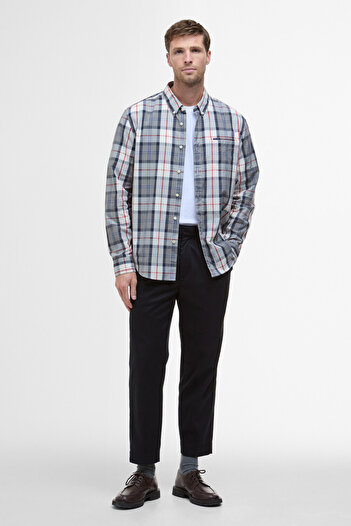 Barbour Laggon Tartan Slim Fit Gömlek TN40 Bleached Pine Tartan