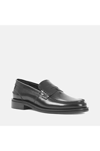 Celal Gültekin Men's Black Leather Loafer
