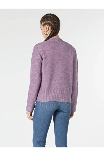 Colin's Regular Fit Women's Purple Cardigan
