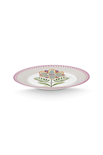 Pip Studio Porcelain plate, Pip Studio, White, 21cm, Lily&Lotus collection
