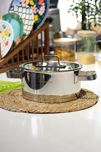 COCİNERO 2090 Gloss Premium Steel Single Pot 22 cm
