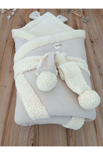 Tomuycuk 100% Cotton Natural Organic Personality Blanket - Newborn Blanket, for Hospital Exit