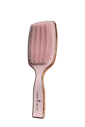 LAND OF MYTH Lom1261 Wet and Dry Hair Lightening Combing Brush (Bronze Gold-Pink)
