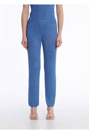 Knitss Blue Knitwear Trousers
