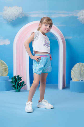 Miny Center Girl's Sequined Shorts