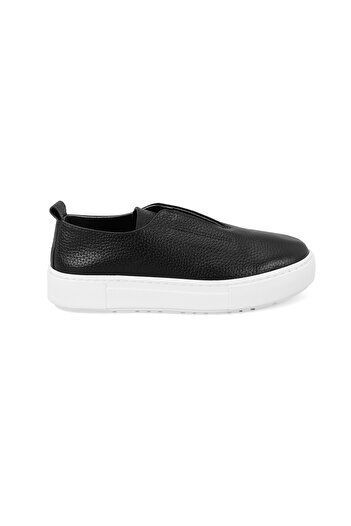 Desa Women's Black Leather Sports Shoes