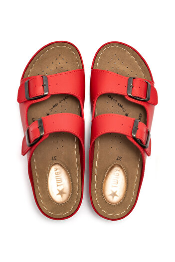 Twigy Red Neva Women's Slippers - Size 36/40