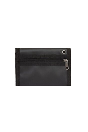 Eastpak Crew Single Black Leather Detailed Wallet