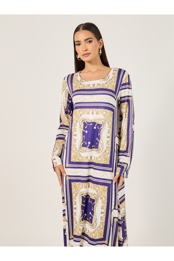 Take Two By Styli Maxi Jalabiya with All Over Print