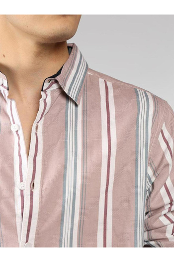 Dennis Lingo By Styli Striped Button Down Collar Casual Shirt